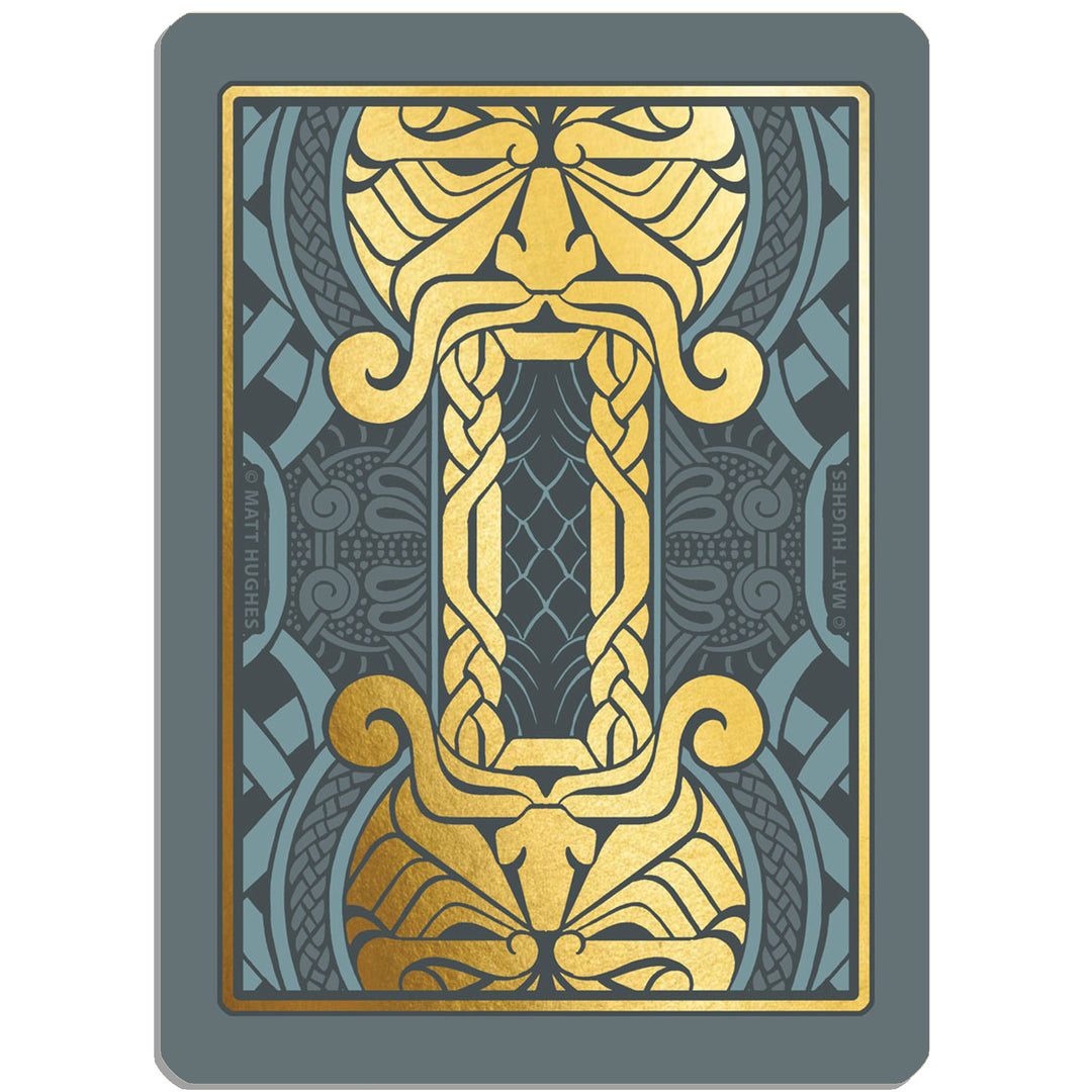 GJALLARHORN Viking Poker Deck Gold