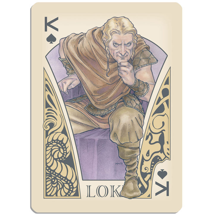 GJALLARHORN Viking Poker Deck Gold