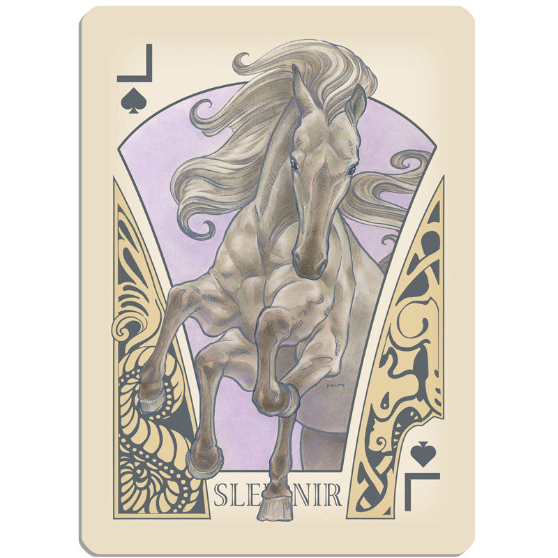 GJALLARHORN Viking Poker Deck Gold